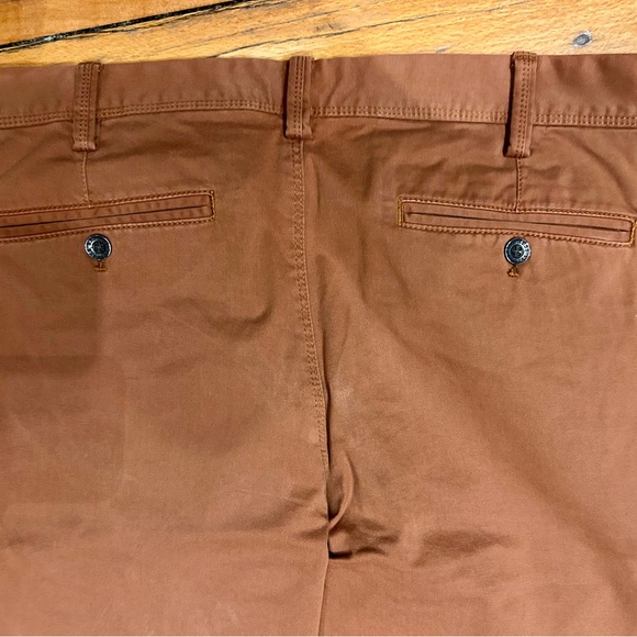 Express Men's Brown Slim Fit Flat Front Chino Pants Size 32x32 - Picture 4 of 4